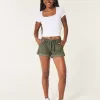 Low-Rise Adjustable Hem Shorts,Low-Rise Adjustable Hem Shorts Low-Rise Adjustable Hem Shorts,Low-Rise Adjustable Hem Shorts