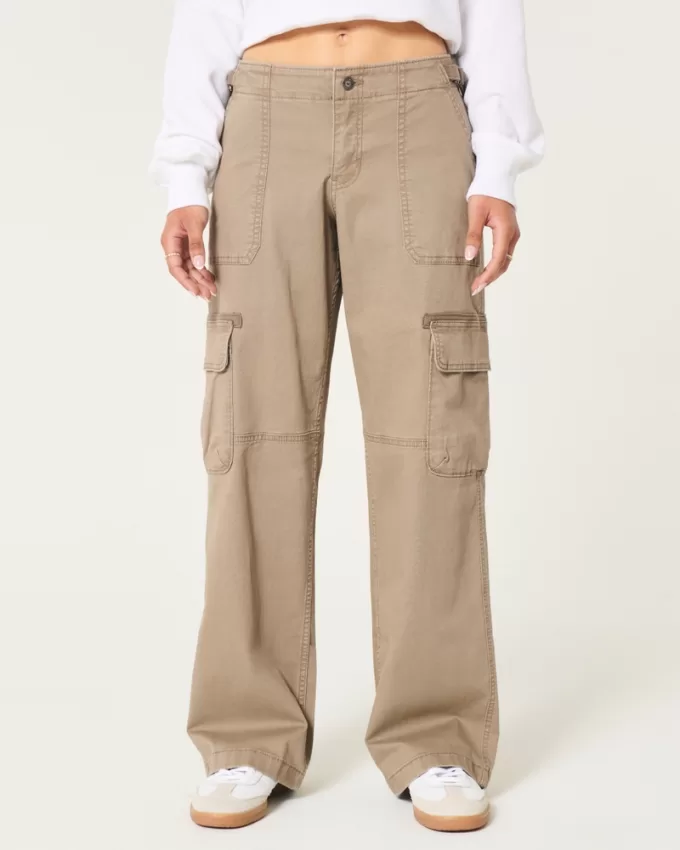 Low-Rise Baggy Cargo Pants,Low-Rise Baggy Cargo Pants