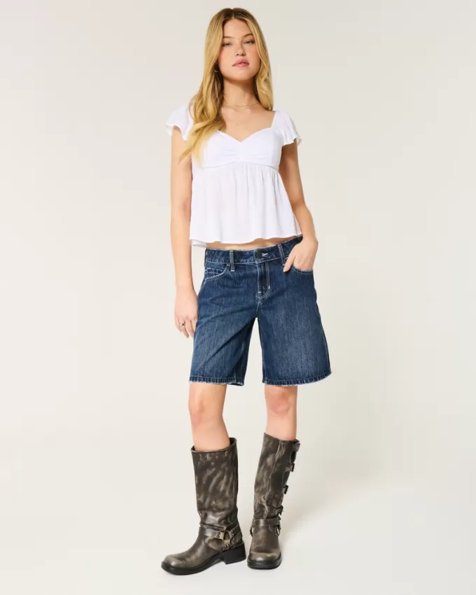 Low-Rise Dark Rinse Wash Baggy Jort,Low-Rise Dark Rinse Wash Baggy Jort Low-Rise Dark Rinse Wash Baggy Jort,Low-Rise Dark Rinse Wash Baggy Jort