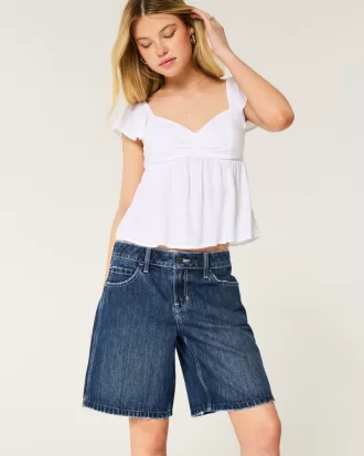 Low-Rise Dark Rinse Wash Baggy Jort,Low-Rise Dark Rinse Wash Baggy Jort Low-Rise Dark Rinse Wash Baggy Jort,Low-Rise Dark Rinse Wash Baggy Jort