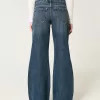 Low-Rise Dark Wash Baggy Flare Jeans,Low-Rise Dark Wash Baggy Flare Jeans Low-Rise Dark Wash Baggy Flare Jeans,Low-Rise Dark Wash Baggy Flare Jeans