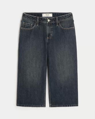 Low-Rise Dark Wash Capri Jeans,Low-Rise Dark Wash Capri Jeans Low-Rise Dark Wash Capri Jeans,Low-Rise Dark Wash Capri Jeans