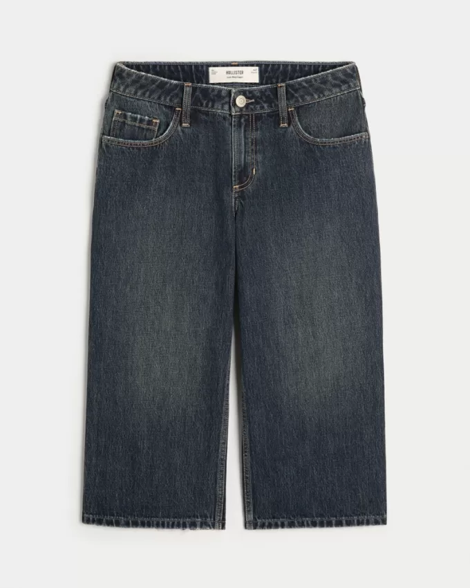 Low-Rise Dark Wash Capri Jeans,Low-Rise Dark Wash Capri Jeans Low-Rise Dark Wash Capri Jeans,Low-Rise Dark Wash Capri Jeans