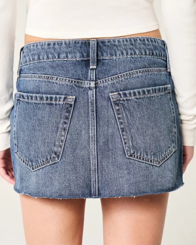 Low-Rise Denim Mini Skort,Low-Rise Denim Mini Skort Low-Rise Denim Mini Skort,Low-Rise Denim Mini Skort