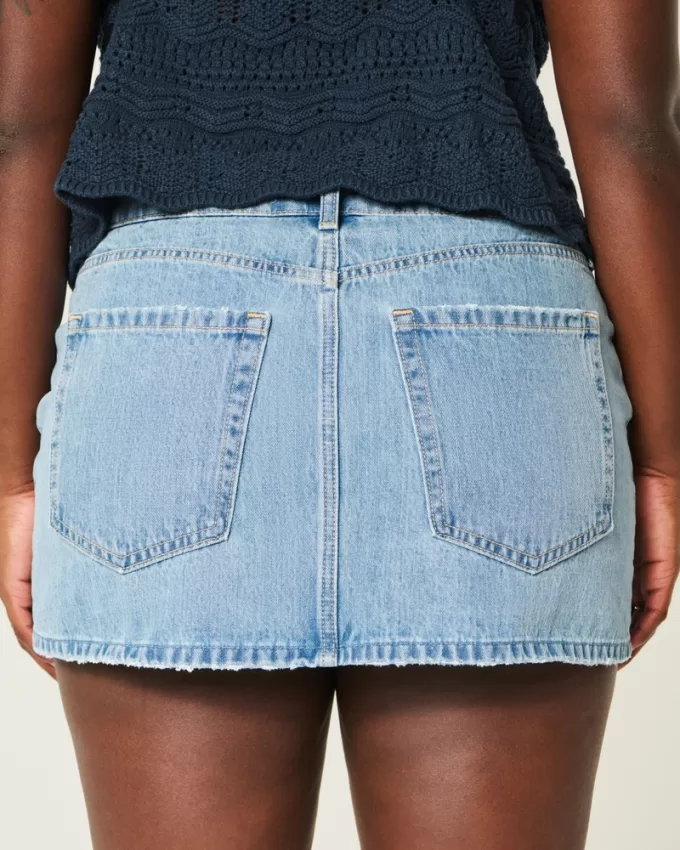 Low-Rise Denim Mini Skort,Low-Rise Denim Mini Skort Low-Rise Denim Mini Skort,Low-Rise Denim Mini Skort