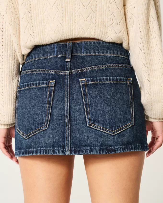 Low-Rise Denim Mini Skort,Low-Rise Denim Mini Skort Low-Rise Denim Mini Skort,Low-Rise Denim Mini Skort
