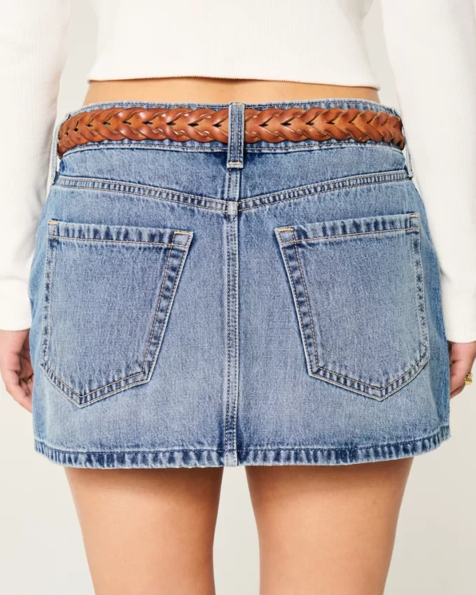 Low-Rise Denim Mini Skort,Low-Rise Denim Mini Skort Low-Rise Denim Mini Skort,Low-Rise Denim Mini Skort