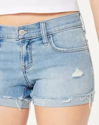 Low-Rise Distressed Light Wash Denim Shorts,Low-Rise Distressed Light Wash Denim Shorts Low-Rise Distressed Light Wash Denim Shorts,Low-Rise Distressed Light Wash Denim Shorts