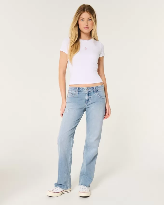 Low-Rise Distressed Medium Wash Relaxed Straight Jeans,Low-Rise Distressed Medium Wash Relaxed Straight Jeans Low-Rise Distressed Medium Wash Relaxed Straight Jeans,Low-Rise Distressed Medium Wash Relaxed Straight Jeans