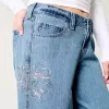 Low-Rise Floral Embroidered Medium Wash Super Baggy Jeans,Low-Rise Floral Embroidered Medium Wash Super Baggy Jeans Low-Rise Floral Embroidered Medium Wash Super Baggy Jeans,Low-Rise Floral Embroidered Medium Wash Super Baggy Jeans