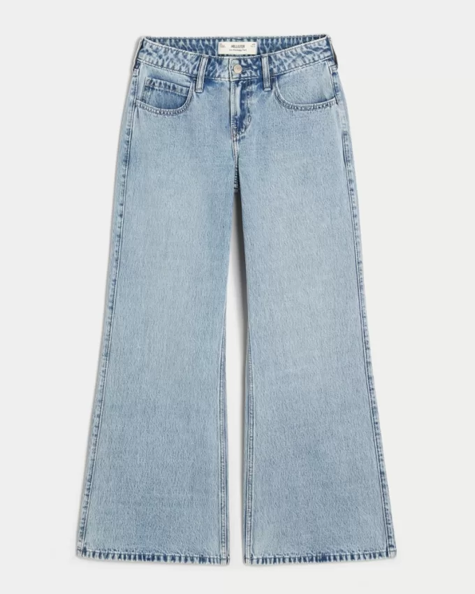 Low-Rise Light Wash Baggy Flare Jeans,Low-Rise Light Wash Baggy Flare Jeans Low-Rise Light Wash Baggy Flare Jeans,Low-Rise Light Wash Baggy Flare Jeans