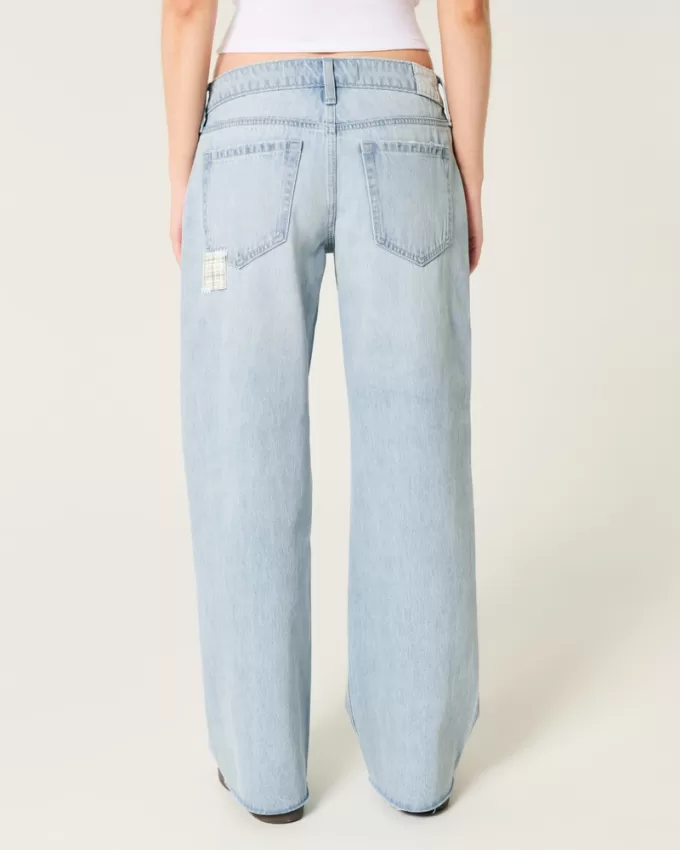 Low-Rise Light Wash Patchwork Baggy Jeans,Low-Rise Light Wash Patchwork Baggy Jeans Low-Rise Light Wash Patchwork Baggy Jeans,Low-Rise Light Wash Patchwork Baggy Jeans