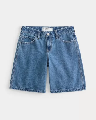 Low-Rise Medium Dark Wash Baggy Jort,Low-Rise Medium Dark Wash Baggy Jort Low-Rise Medium Dark Wash Baggy Jort,Low-Rise Medium Dark Wash Baggy Jort