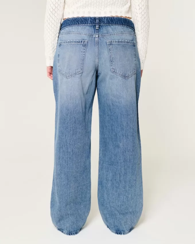 Low-Rise Medium Wash Baggy Jeans,Low-Rise Medium Wash Baggy Jeans Low-Rise Medium Wash Baggy Jeans,Low-Rise Medium Wash Baggy Jeans