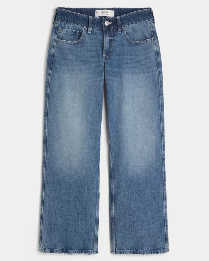 Low-Rise Medium Wash Baggy Jeans,Low-Rise Medium Wash Baggy Jeans Low-Rise Medium Wash Baggy Jeans,Low-Rise Medium Wash Baggy Jeans