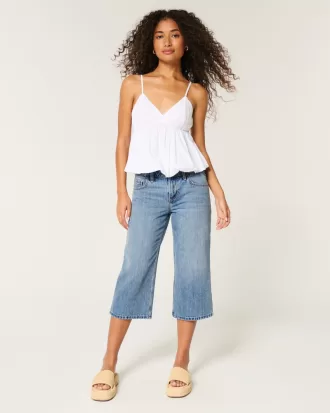 Low-Rise Medium Wash Capri Jeans,Low-Rise Medium Wash Capri Jeans Low-Rise Medium Wash Capri Jeans,Low-Rise Medium Wash Capri Jeans