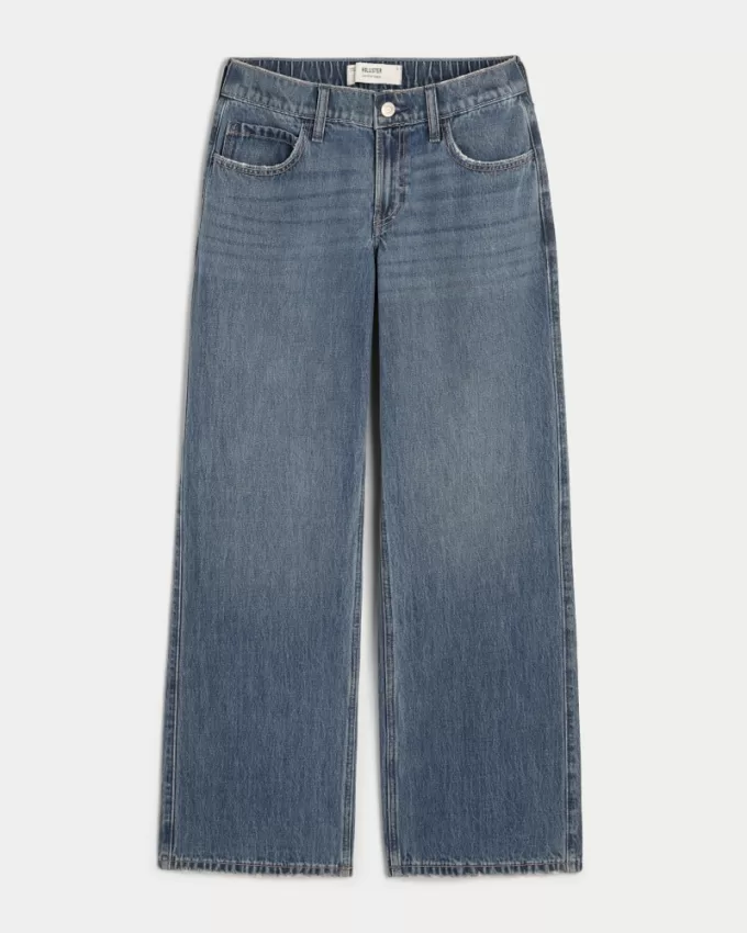 Low-Rise Medium Wash Comfort Waistband Baggy Jeans,Low-Rise Medium Wash Comfort Waistband Baggy Jeans Low-Rise Medium Wash Comfort Waistband Baggy Jeans,Low-Rise Medium Wash Comfort Waistband Baggy Jeans