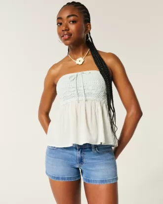 Low-Rise Medium Wash Denim Shortie Shorts,Low-Rise Medium Wash Denim Shortie Shorts Low-Rise Medium Wash Denim Shortie Shorts,Low-Rise Medium Wash Denim Shortie Shorts