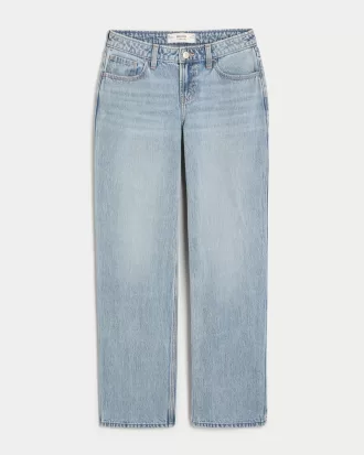 Low-Rise Medium Wash Eyelet Bow Loose Jeans,Low-Rise Medium Wash Eyelet Bow Loose Jeans Low-Rise Medium Wash Eyelet Bow Loose Jeans,Low-Rise Medium Wash Eyelet Bow Loose Jeans