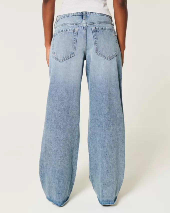 Low-Rise Medium Wash Floral Ripped Baggy Jeans,Low-Rise Medium Wash Floral Ripped Baggy Jeans Low-Rise Medium Wash Floral Ripped Baggy Jeans,Low-Rise Medium Wash Floral Ripped Baggy Jeans