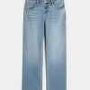 Low-Rise Medium Wash Relaxed Straight Jeans,Low-Rise Medium Wash Relaxed Straight Jeans