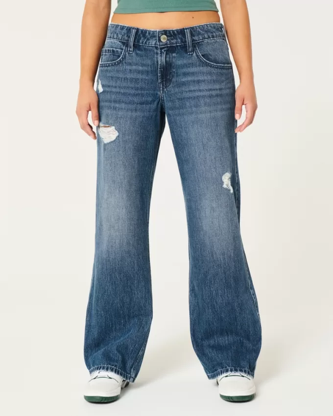 Low-Rise Ripped Dark Wash Baggy Jeans,Low-Rise Ripped Dark Wash Baggy Jeans Low-Rise Ripped Dark Wash Baggy Jeans,Low-Rise Ripped Dark Wash Baggy Jeans