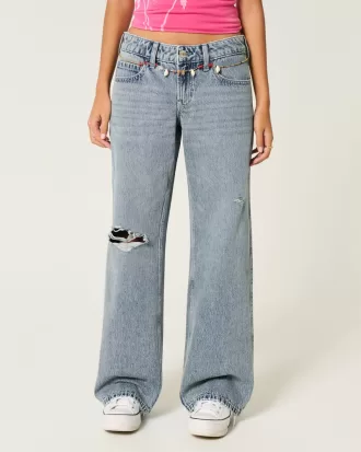 Low-Rise Ripped Light Wash Baggy Jeans,Low-Rise Ripped Light Wash Baggy Jeans Low-Rise Ripped Light Wash Baggy Jeans,Low-Rise Ripped Light Wash Baggy Jeans