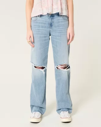 Low-Rise Ripped Light Wash Loose Jeans,Low-Rise Ripped Light Wash Loose Jeans Low-Rise Ripped Light Wash Loose Jeans,Low-Rise Ripped Light Wash Loose Jeans