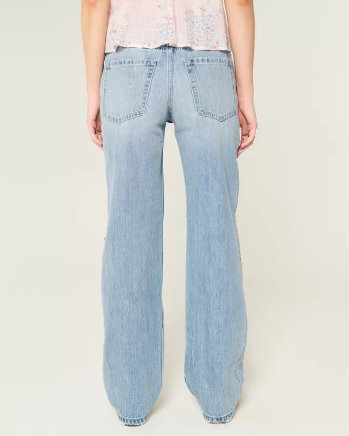 Low-Rise Ripped Light Wash Loose Jeans,Low-Rise Ripped Light Wash Loose Jeans Low-Rise Ripped Light Wash Loose Jeans,Low-Rise Ripped Light Wash Loose Jeans