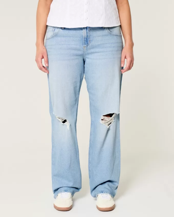 Low-Rise Ripped Light Wash Relaxed Straight Jeans,Low-Rise Ripped Light Wash Relaxed Straight Jeans Low-Rise Ripped Light Wash Relaxed Straight Jeans,Low-Rise Ripped Light Wash Relaxed Straight Jeans