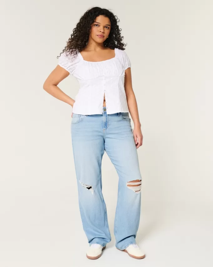 Low-Rise Ripped Light Wash Relaxed Straight Jeans,Low-Rise Ripped Light Wash Relaxed Straight Jeans Low-Rise Ripped Light Wash Relaxed Straight Jeans,Low-Rise Ripped Light Wash Relaxed Straight Jeans