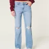 Low-Rise Ripped Medium Wash Relaxed Straight Jeans,Low-Rise Ripped Medium Wash Relaxed Straight Jeans Low-Rise Ripped Medium Wash Relaxed Straight Jeans,Low-Rise Ripped Medium Wash Relaxed Straight Jeans
