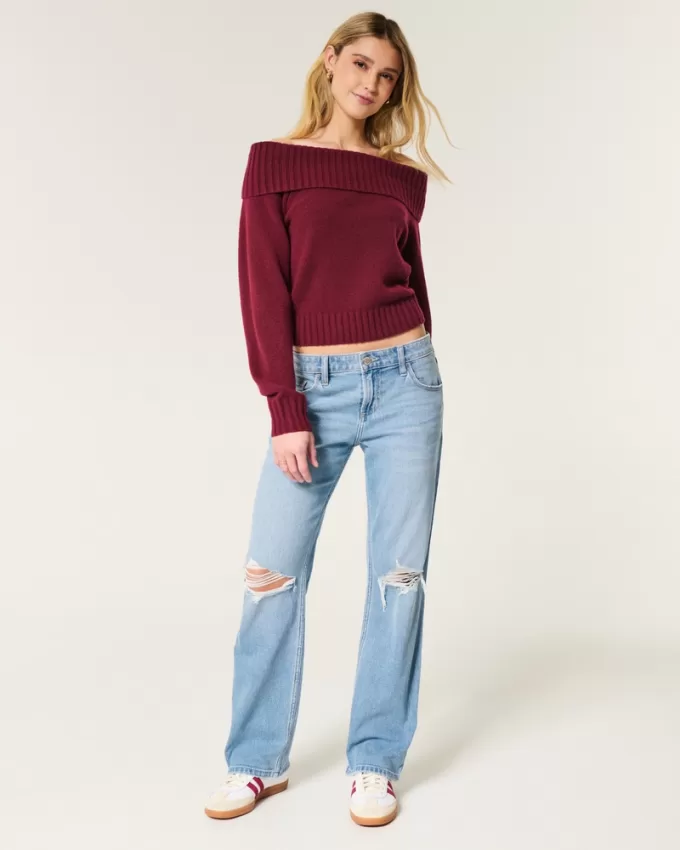 Low-Rise Ripped Medium Wash Relaxed Straight Jeans,Low-Rise Ripped Medium Wash Relaxed Straight Jeans Low-Rise Ripped Medium Wash Relaxed Straight Jeans,Low-Rise Ripped Medium Wash Relaxed Straight Jeans