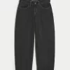 Low-Rise Washed Black Barrel Jeans,Low-Rise Washed Black Barrel Jeans Low-Rise Washed Black Barrel Jeans,Low-Rise Washed Black Barrel Jeans