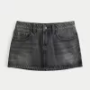 Low-Rise Washed Black Denim Mini Skort,Low-Rise Washed Black Denim Mini Skort Low-Rise Washed Black Denim Mini Skort,Low-Rise Washed Black Denim Mini Skort