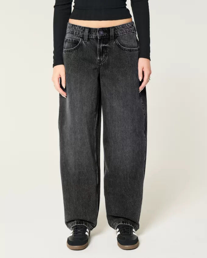 Low-Rise Washed Black Tapered Baggy Jeans,Low-Rise Washed Black Tapered Baggy Jeans Low-Rise Washed Black Tapered Baggy Jeans,Low-Rise Washed Black Tapered Baggy Jeans