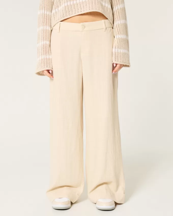 Low-Rise Wide-Leg Pants,Low-Rise Wide-Leg Pants