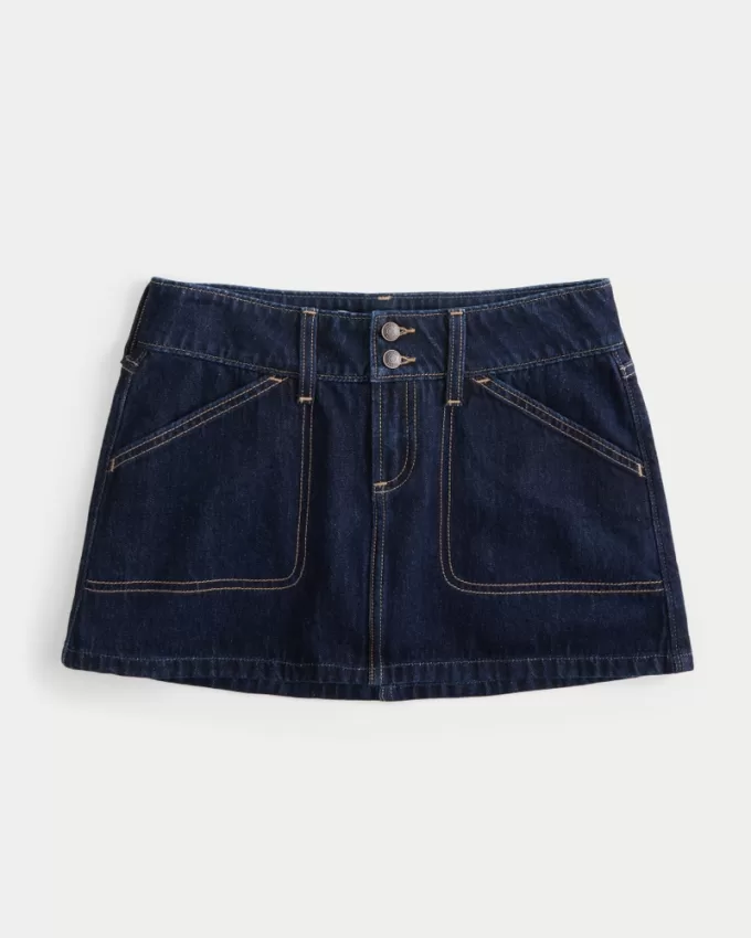 Low-Rise Y2K Chop Pocket Denim Mini Skort,Low-Rise Y2K Chop Pocket Denim Mini Skort Low-Rise Y2K Chop Pocket Denim Mini Skort,Low-Rise Y2K Chop Pocket Denim Mini Skort