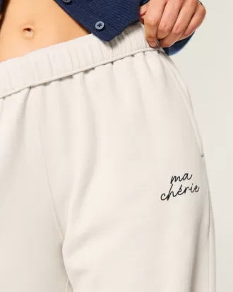 Ma Chérie Graphic Wide-Leg Sweatpants,Ma Chérie Graphic Wide-Leg Sweatpants Ma Chérie Graphic Wide-Leg Sweatpants,Ma Chérie Graphic Wide-Leg Sweatpants