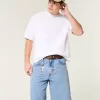 Medium Wash Baggy Jean Shorts,Medium Wash Baggy Jean Shorts