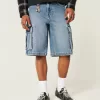 Medium Wash Super Baggy Denim Cargo Shorts,Medium Wash Super Baggy Denim Cargo Shorts Medium Wash Super Baggy Denim Cargo Shorts,Medium Wash Super Baggy Denim Cargo Shorts