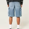 Medium Wash Super Baggy Denim Cargo Shorts,Medium Wash Super Baggy Denim Cargo Shorts Medium Wash Super Baggy Denim Cargo Shorts,Medium Wash Super Baggy Denim Cargo Shorts