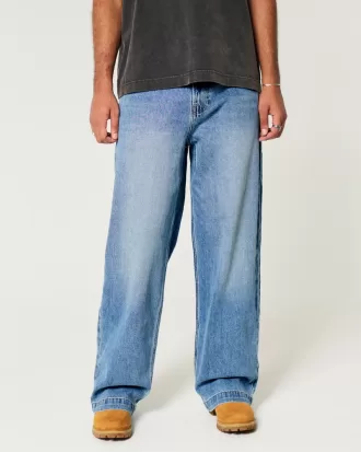 Medium Wash Super Baggy Jeans,Medium Wash Super Baggy Jeans