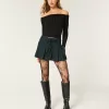 Mid-Rise Pleated Mini Skort,Mid-Rise Pleated Mini Skort Mid-Rise Pleated Mini Skort,Mid-Rise Pleated Mini Skort