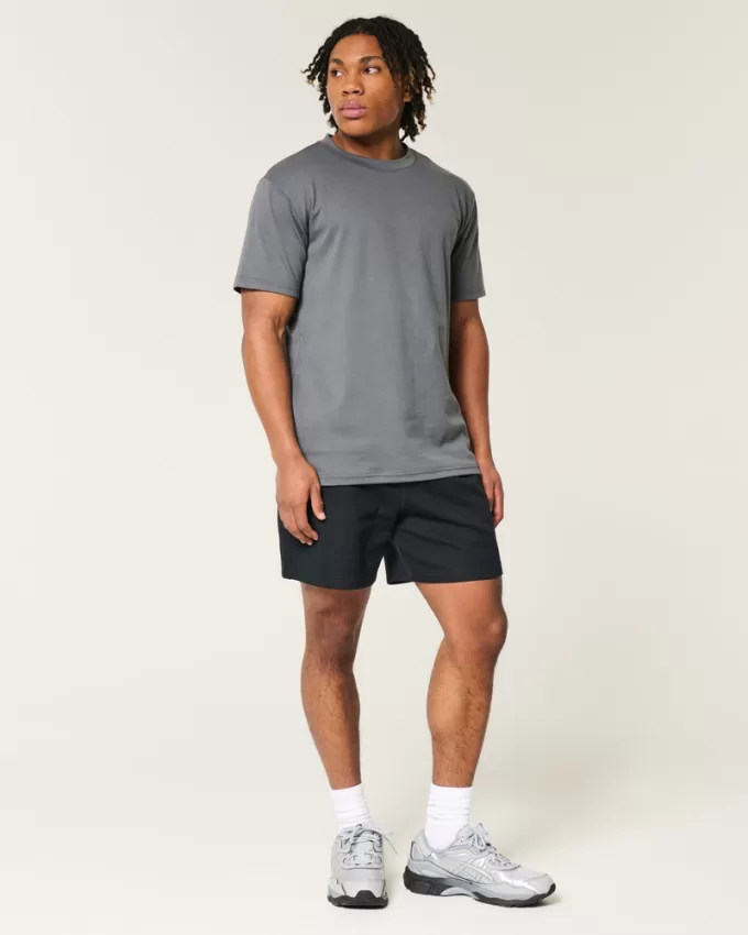 Mid-Thigh Cooling Fleece Shorts,Mid-Thigh Cooling Fleece Shorts