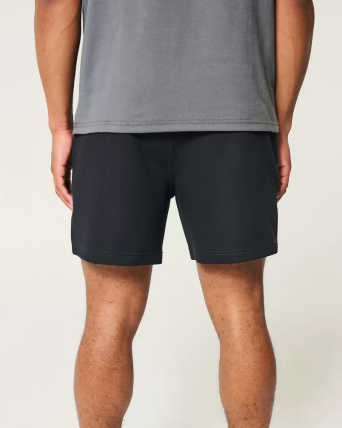 Mid-Thigh Cooling Fleece Shorts,Mid-Thigh Cooling Fleece Shorts