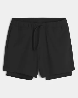 Mid-Thigh Hybrid Active Shorts,Mid-Thigh Hybrid Active Shorts