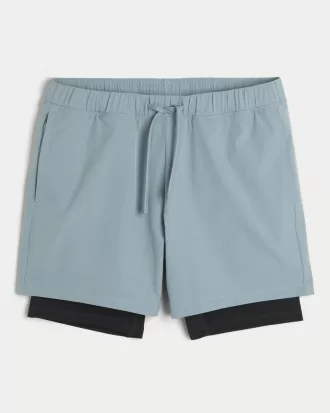 Mid-Thigh Hybrid Active Shorts,Mid-Thigh Hybrid Active Shorts