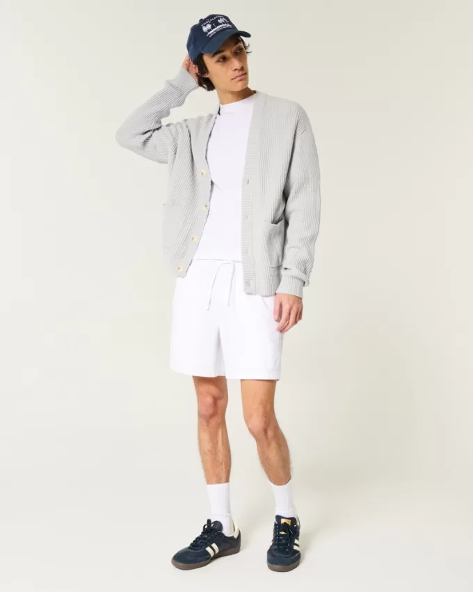 Mid-Thigh Linen-Blend Pull-On Shorts,Mid-Thigh Linen-Blend Pull-On Shorts Mid-Thigh Linen-Blend Pull-On Shorts,Mid-Thigh Linen-Blend Pull-On Shorts
