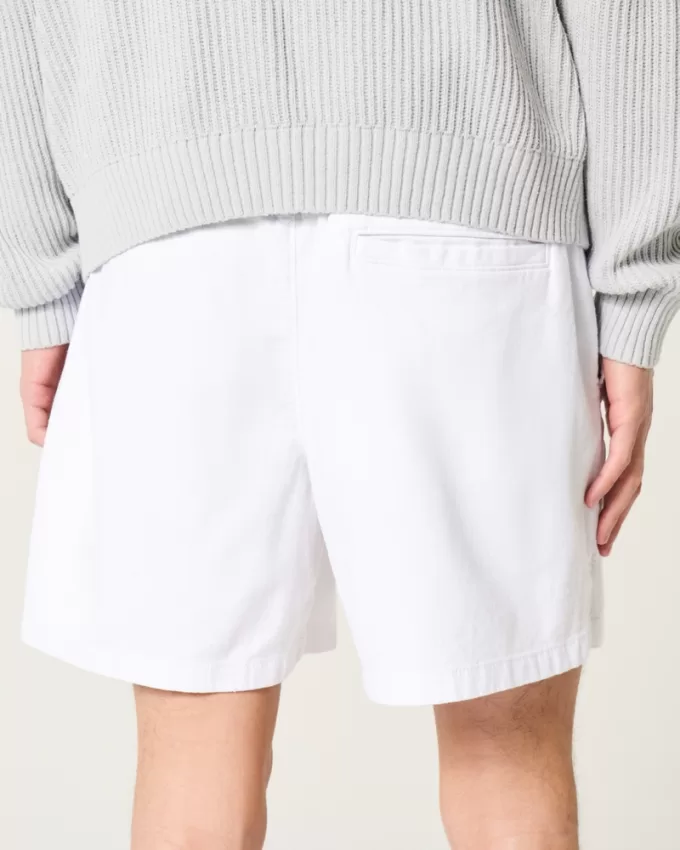 Mid-Thigh Linen-Blend Pull-On Shorts,Mid-Thigh Linen-Blend Pull-On Shorts Mid-Thigh Linen-Blend Pull-On Shorts,Mid-Thigh Linen-Blend Pull-On Shorts